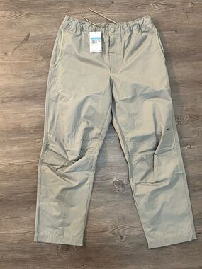 Nike Tech Mens Medium Woven Pants Light Army Black HJ0647-320 Size M